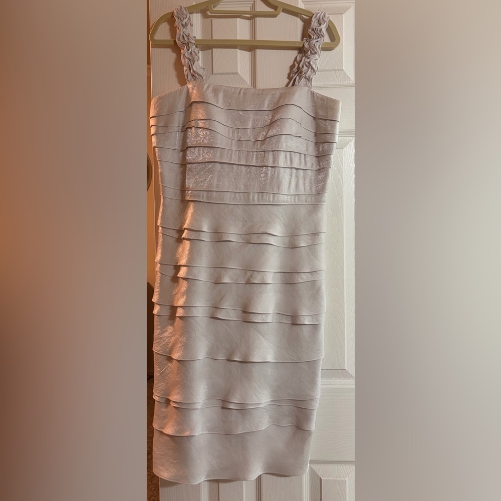 Signature by Sangria Layered Pink Dress